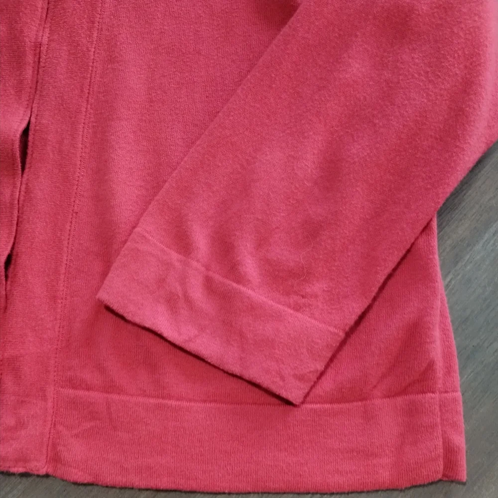 Banana Republic Hot Pink 3/4 Sleeve Cotton Cardigan - Picture 3 of 8